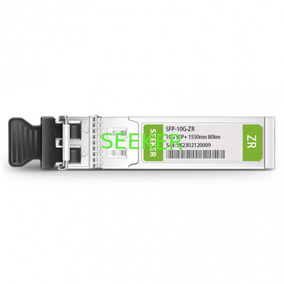 Cisco SFP-10G-ZR Compatible 10GBASE-ZR/ZW and OTU2e SFP+ 1550nm 80km DOM Duplex LC SMF Optical Transceiver Module supplier