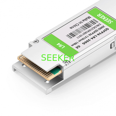 Alcatel-Lucent QSFP56-LR4-200G Compatible 200GBASE-LR4 QSFP56 1310nm 10km DOM Duplex LC SMF Optical Transceiver Module supplier