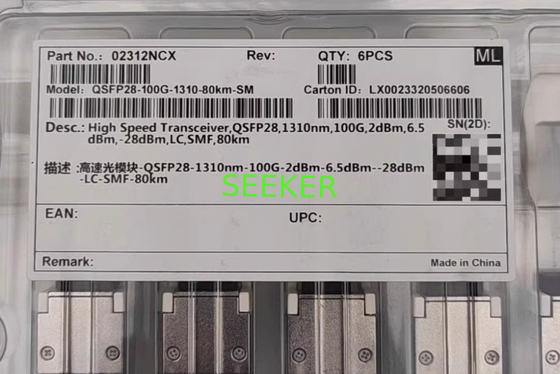 HW 02312NCX High Speed Transceiver,OSFP28,1310nm,100G,2dBm.6.5dBm.-28dBm.LCSMF.80km supplier