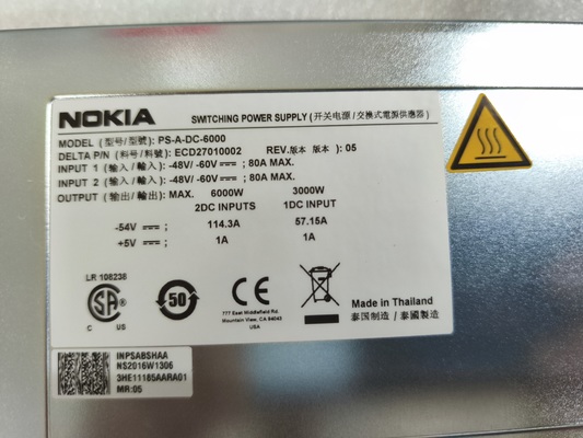Nokia 7750 SR-7s 3HE11185AA PS-A-DC-6000 POWER SUPPLY supplier