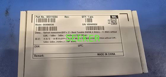 HW 02311GSA 10G-DWDM-C band-80km -TSFP+ OSX08C00 FTLX6872MCC-HW supplier