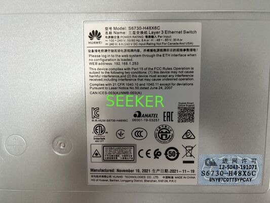 HW S6700 02352FSF-003 S6730-H48X6C Layer 3Ethernet Switch