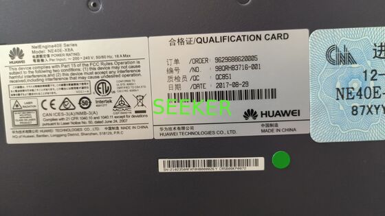 HW 02350AFX CR5B0BKP0872 NetEngine40E Series NE40E-X8A Integrated Chassis AC Components