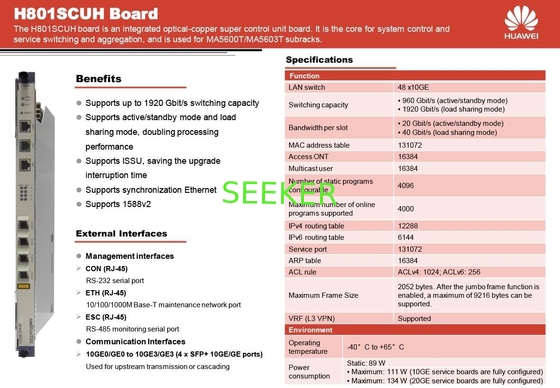 H801SCUH 023JCH HW SmartAX MA5600T supplier