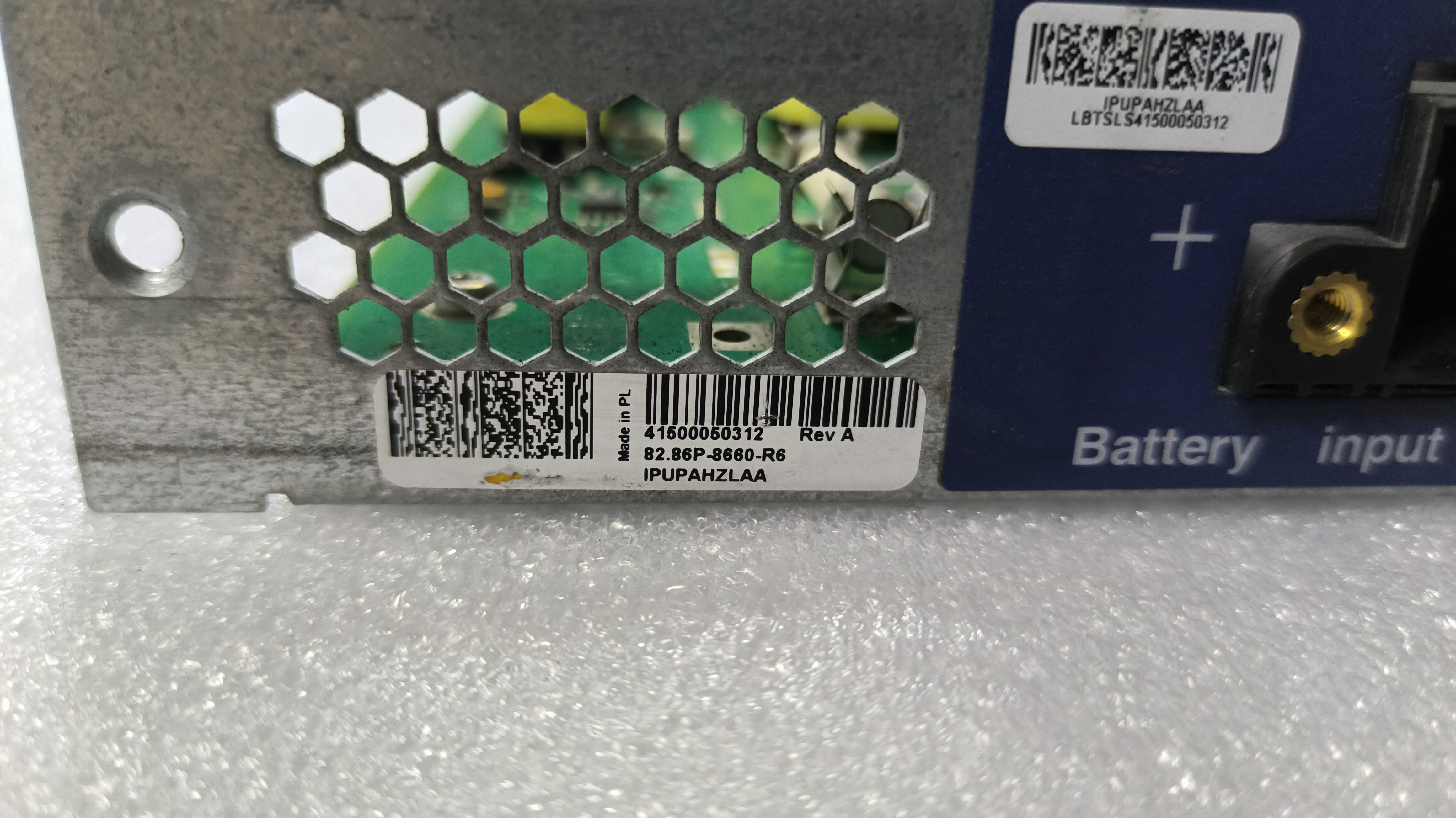 Coriant 8602 Router Tellabs 8660 Coriant IPUPAHZLAA 82.86P-8660-R6 rev A POWER INPUT MODULE